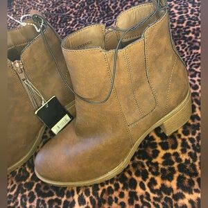 American Exchange Brown Chelsea Ankle Boots